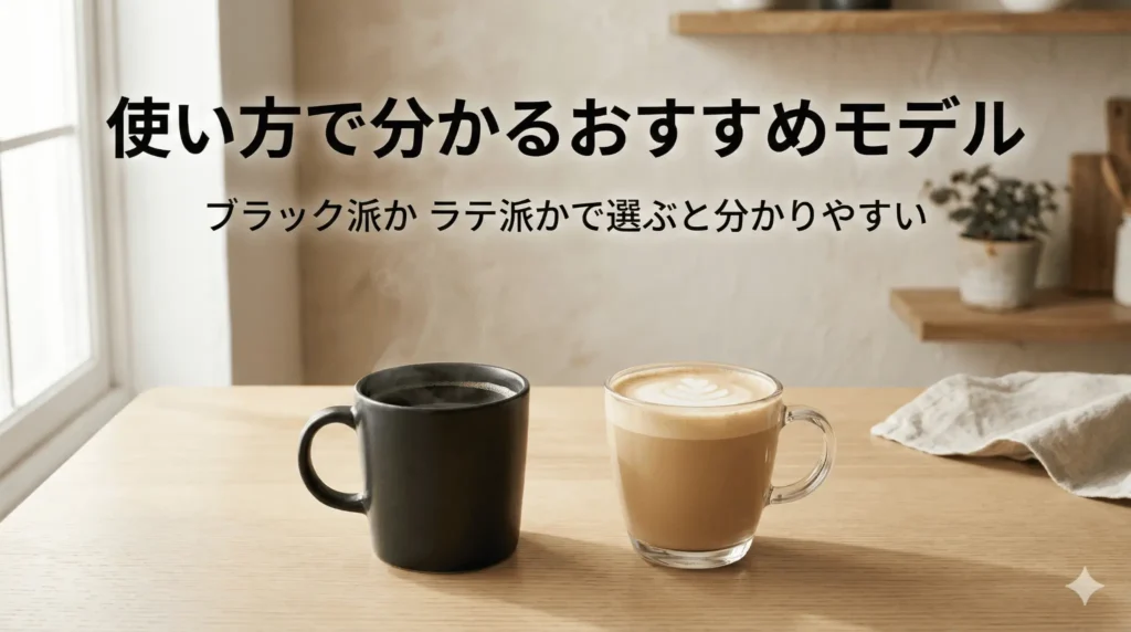使い方で分かるおすすめモデル