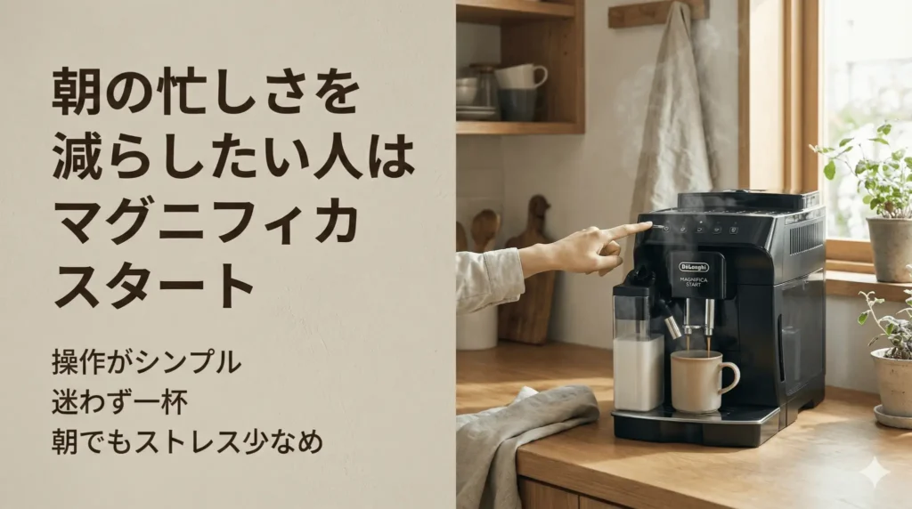 朝の忙しさを減らしたい人は「マグニフィカ スタート」