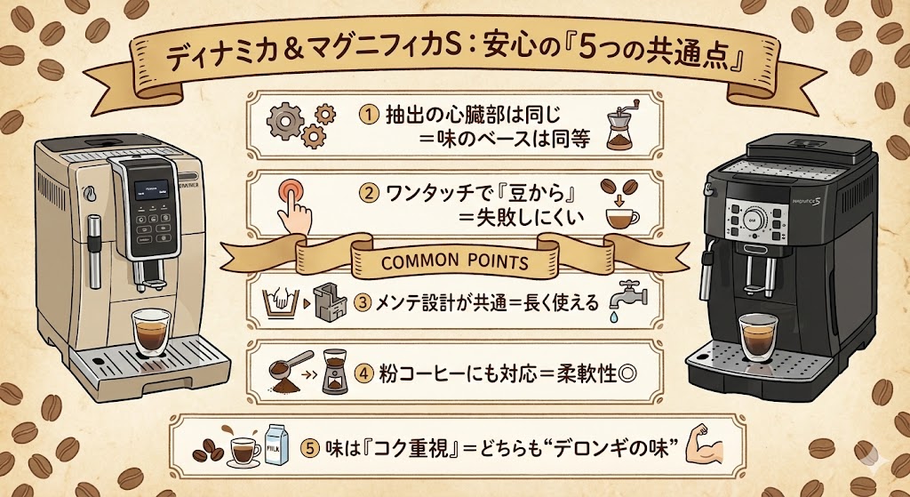 ディナミカとマグニフィカSの共通点