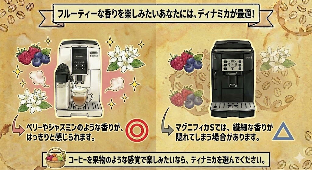 コーヒーにフルーティーな香りを楽しみたいあなたにはディナミカが最適