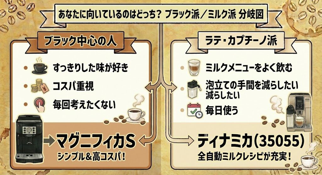 ブラック派・ミルク派でどちらを選ぶべき?